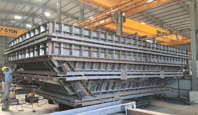 Pier and pier cap moulds, C6 package, sections 1 to 3