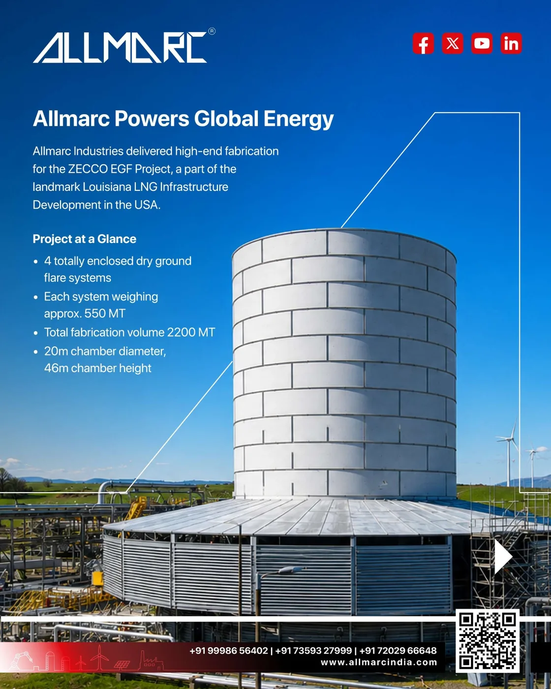 Zeeco EGF for Louisiana LNG: the project at a glance