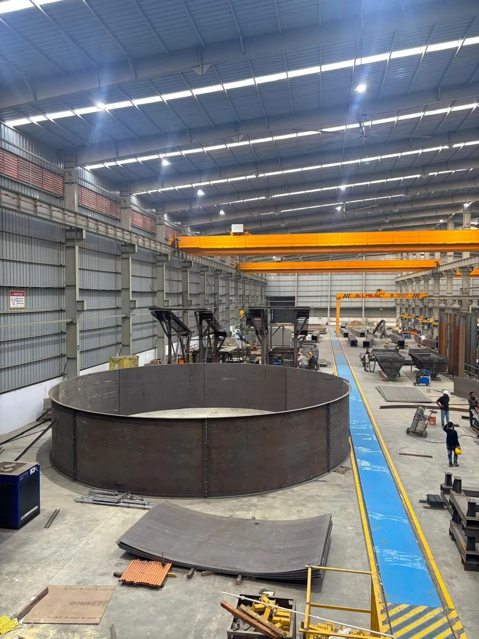 EGF bottom plate and burner plate