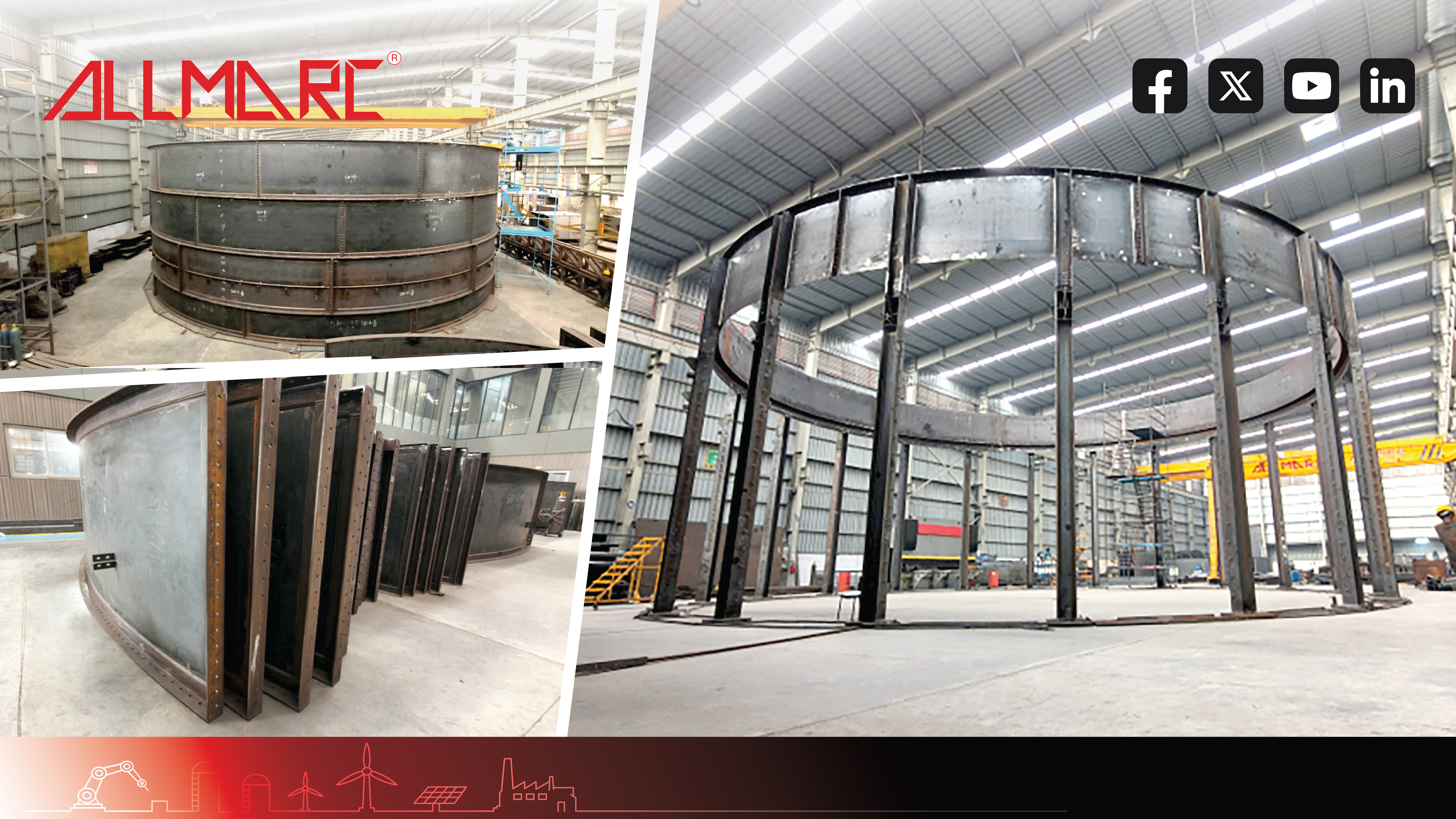 ZEECO EGF Project flare system fabrication by Allmarc Industries