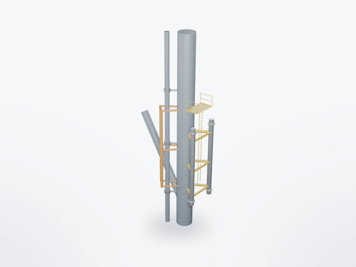 3D model of Boat Landings & Riser Guards
