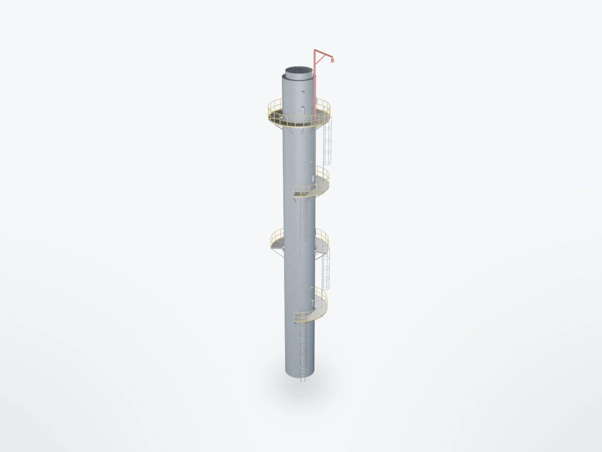 3D model of Column Platforms & Ladders