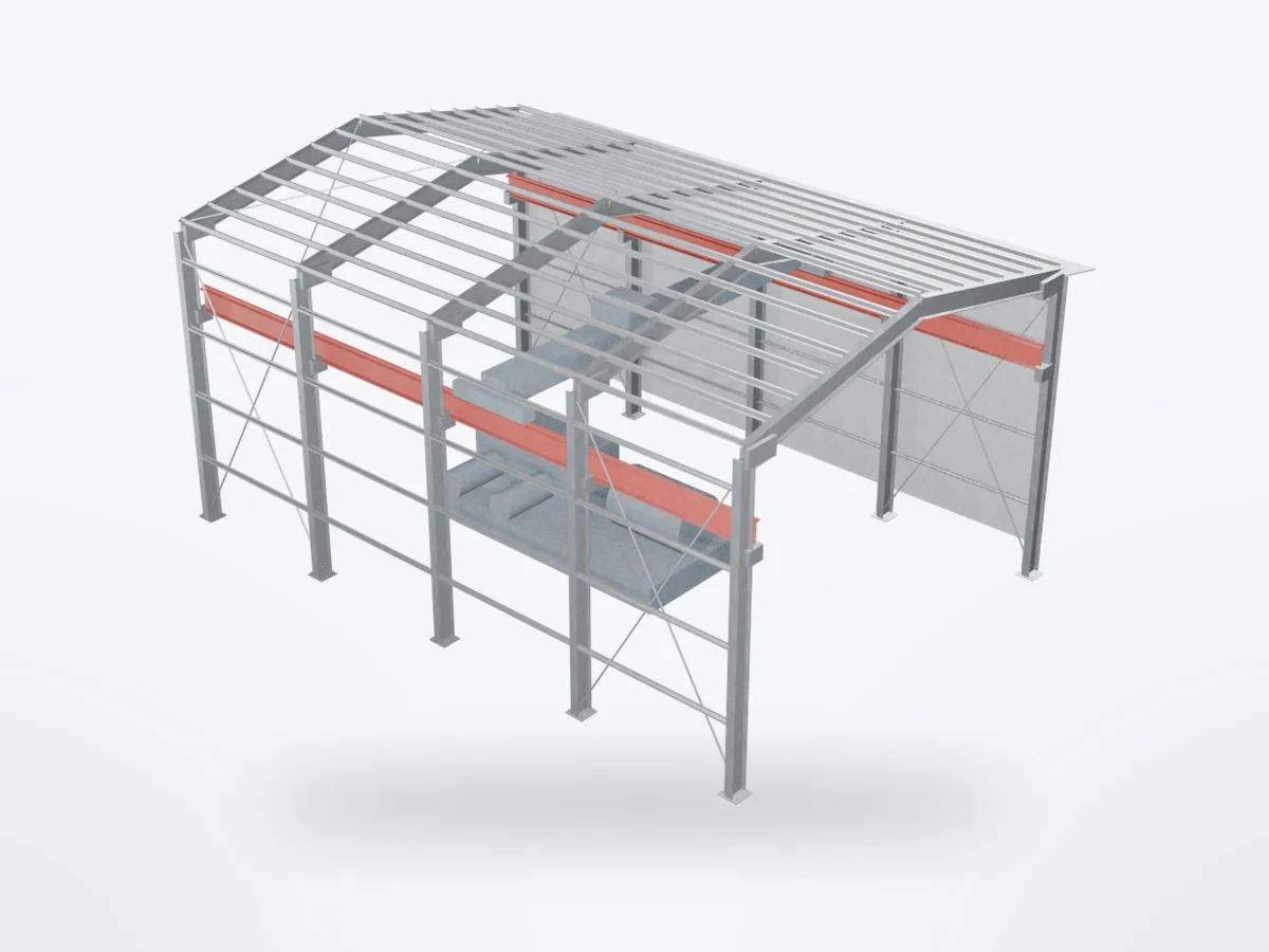3D model of Compressor Station Frames