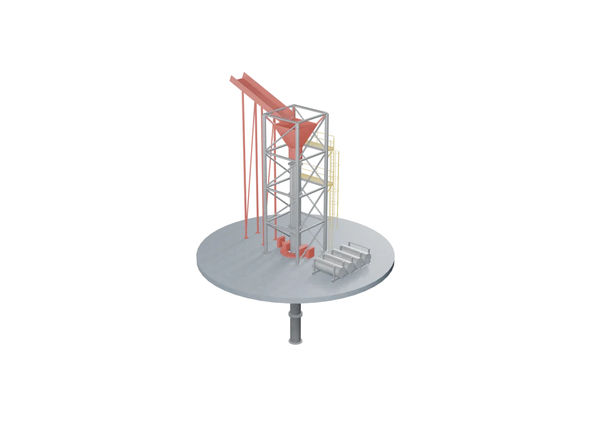 Fallpipe Towers & Rock Chutes, 3D model