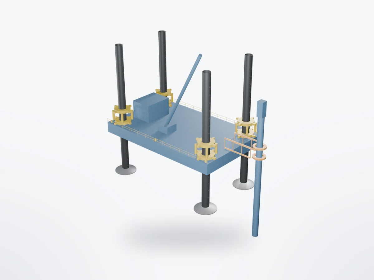 Jack-Up Barges, 3D model
