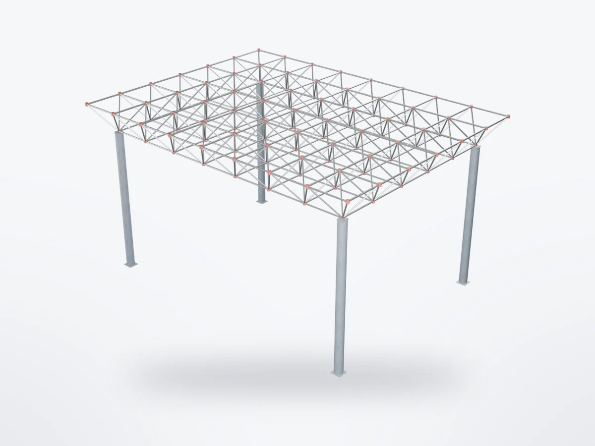 Space-Frame Roofs, 3D model