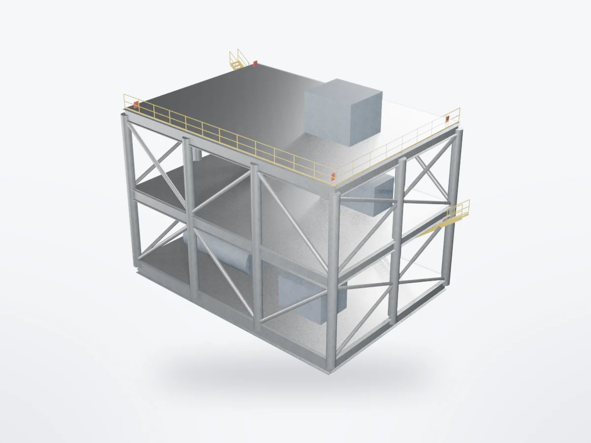 3D model of Topside Module Frames