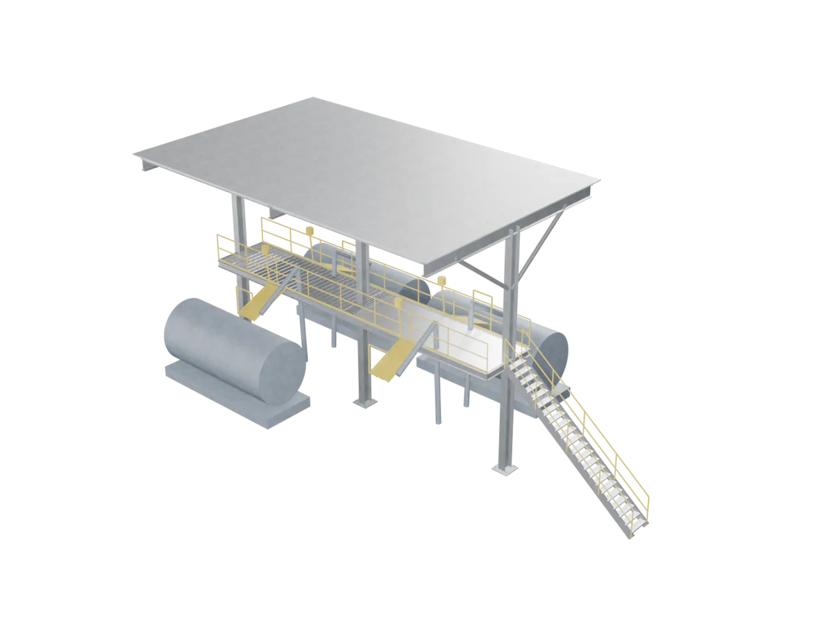 3D model of Truck Loading Gantries